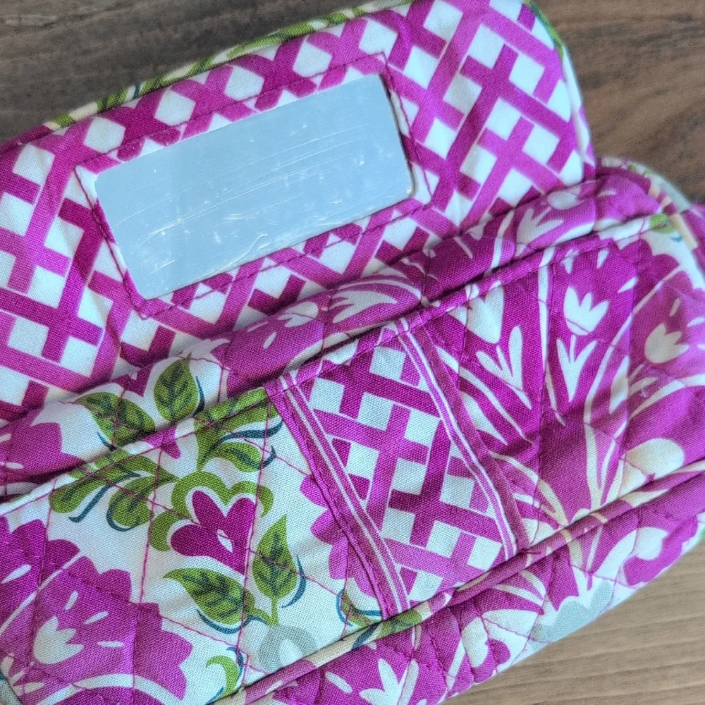 Vera Bradley Julep Tulip Retired Makeup Bag Mirrored Cosmetic Bag 4x8     M541